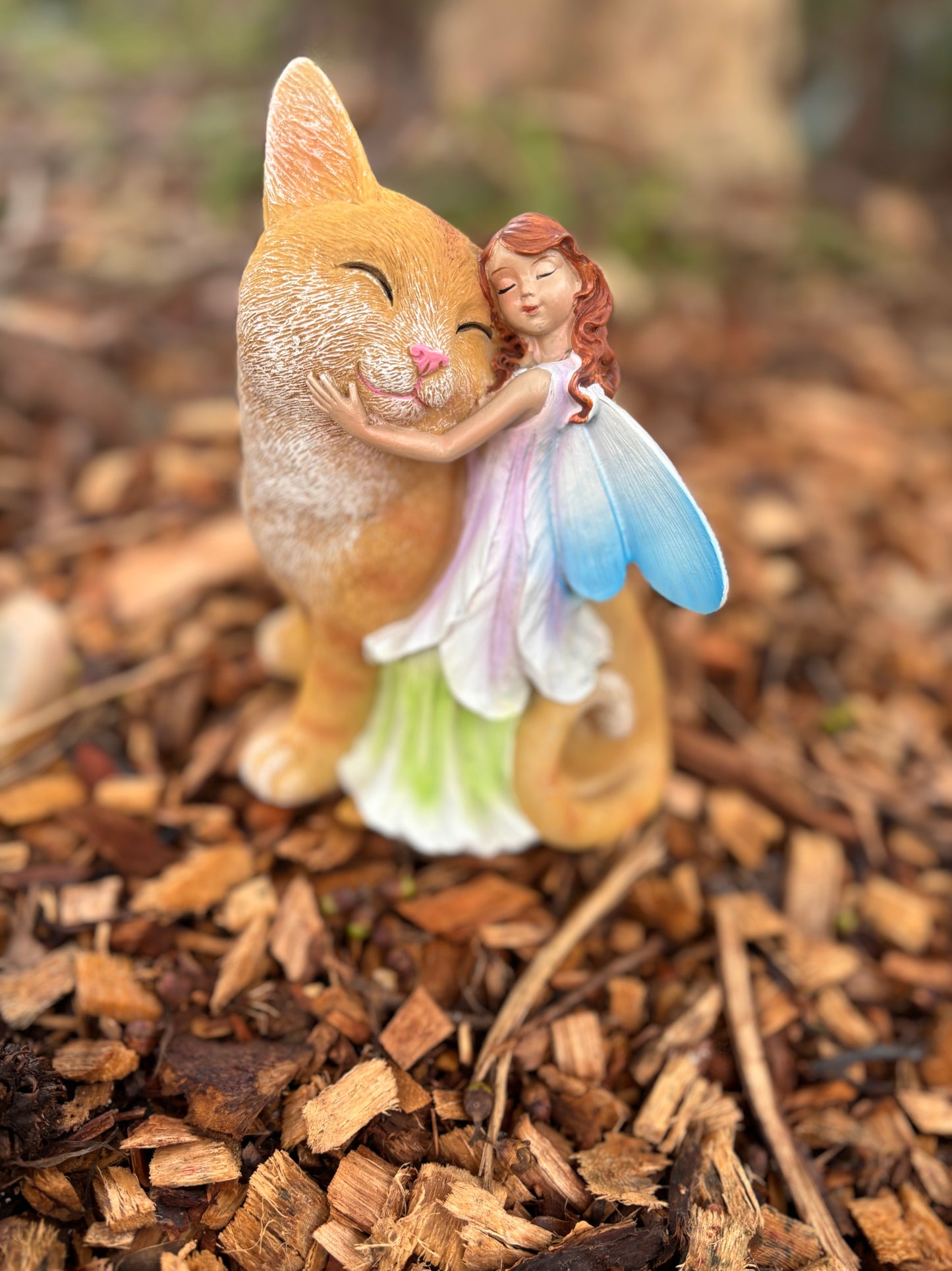 Nature Loving Fairy with Cat