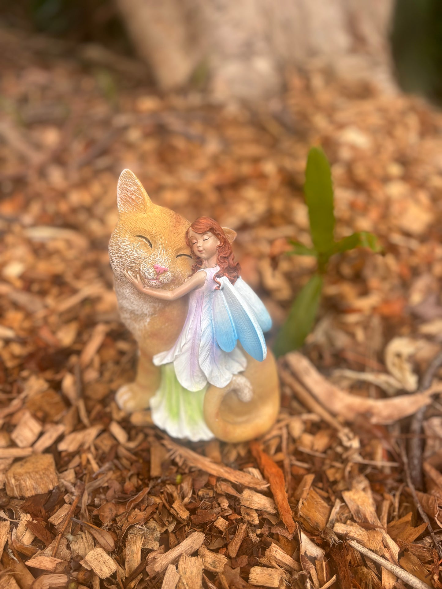 Nature Loving Fairy with Cat