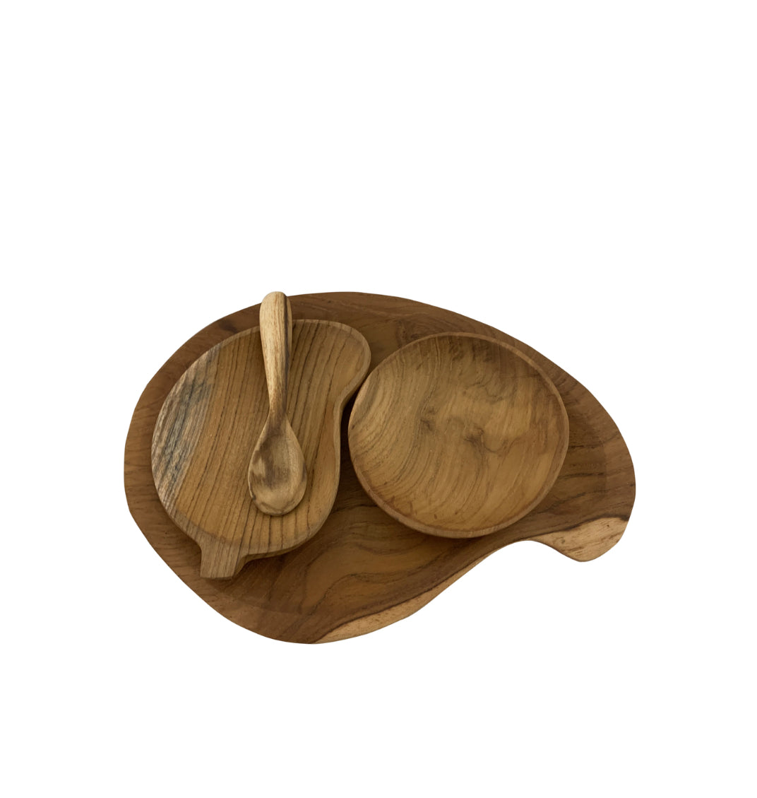 Paisley Plate Set / 4 PC