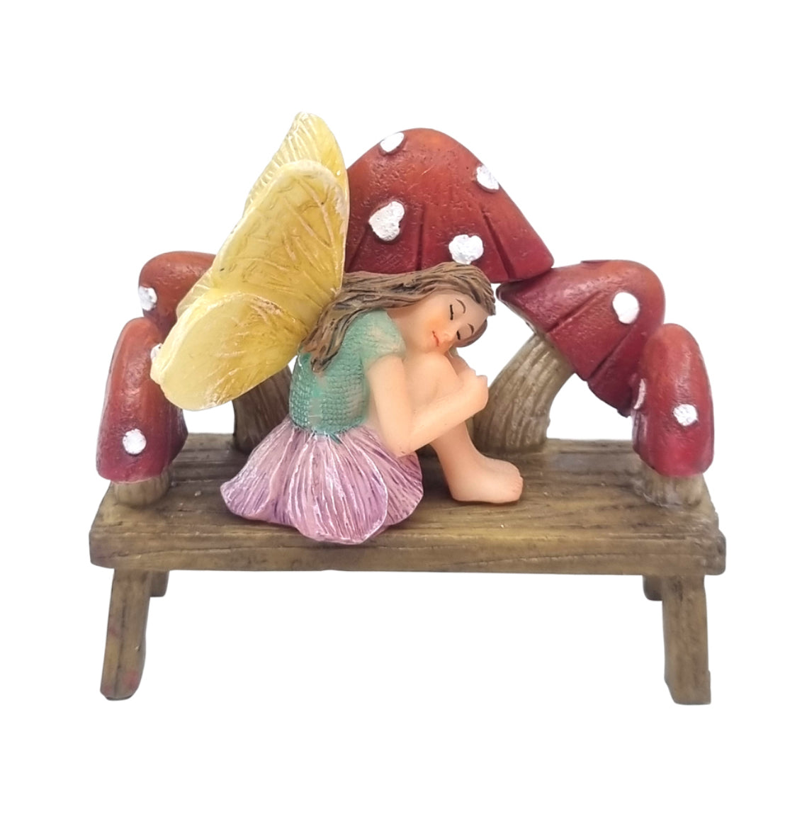 Mushroom Garden Bench
