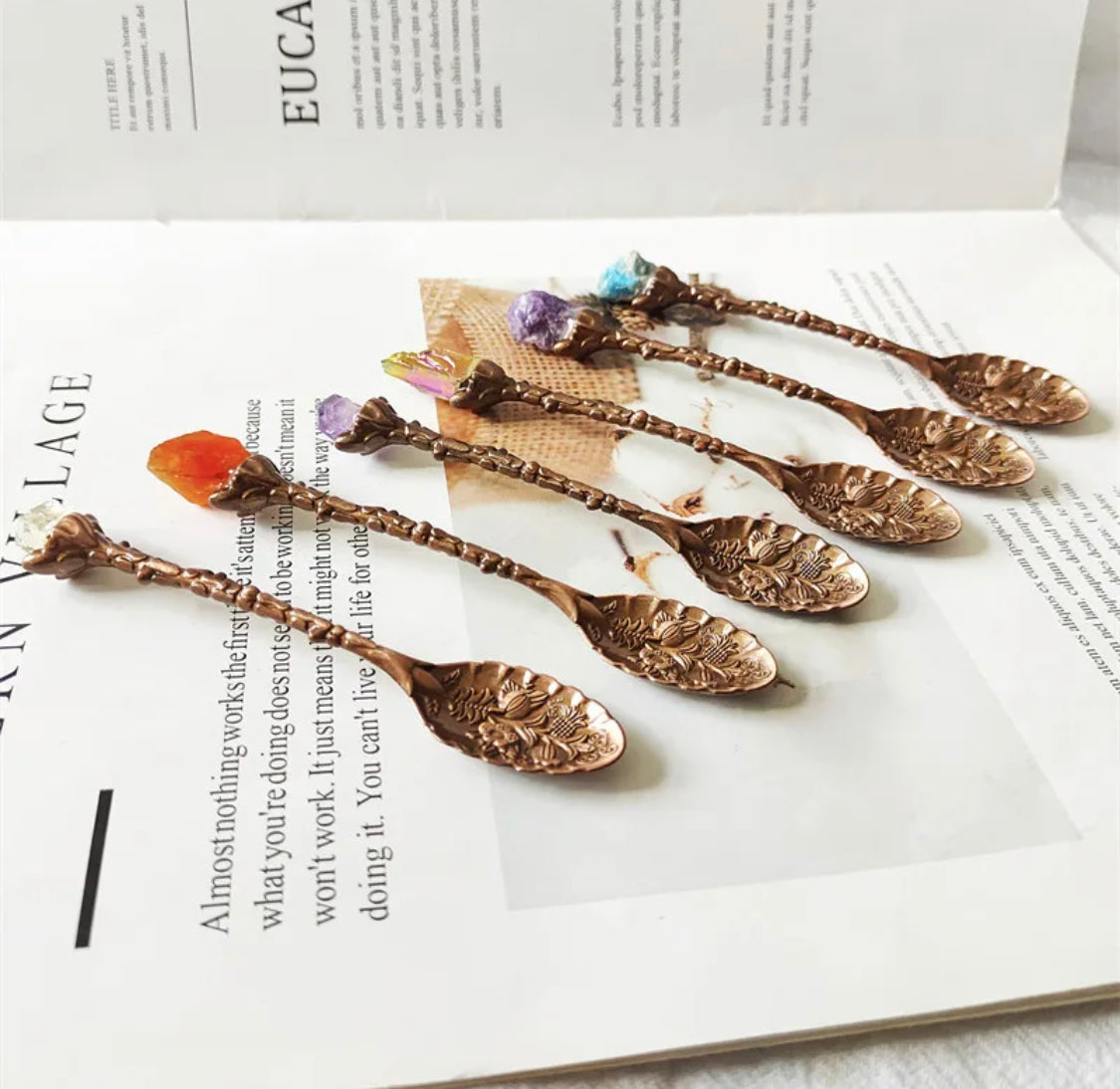 Crystal Gemstone Potion Spoon