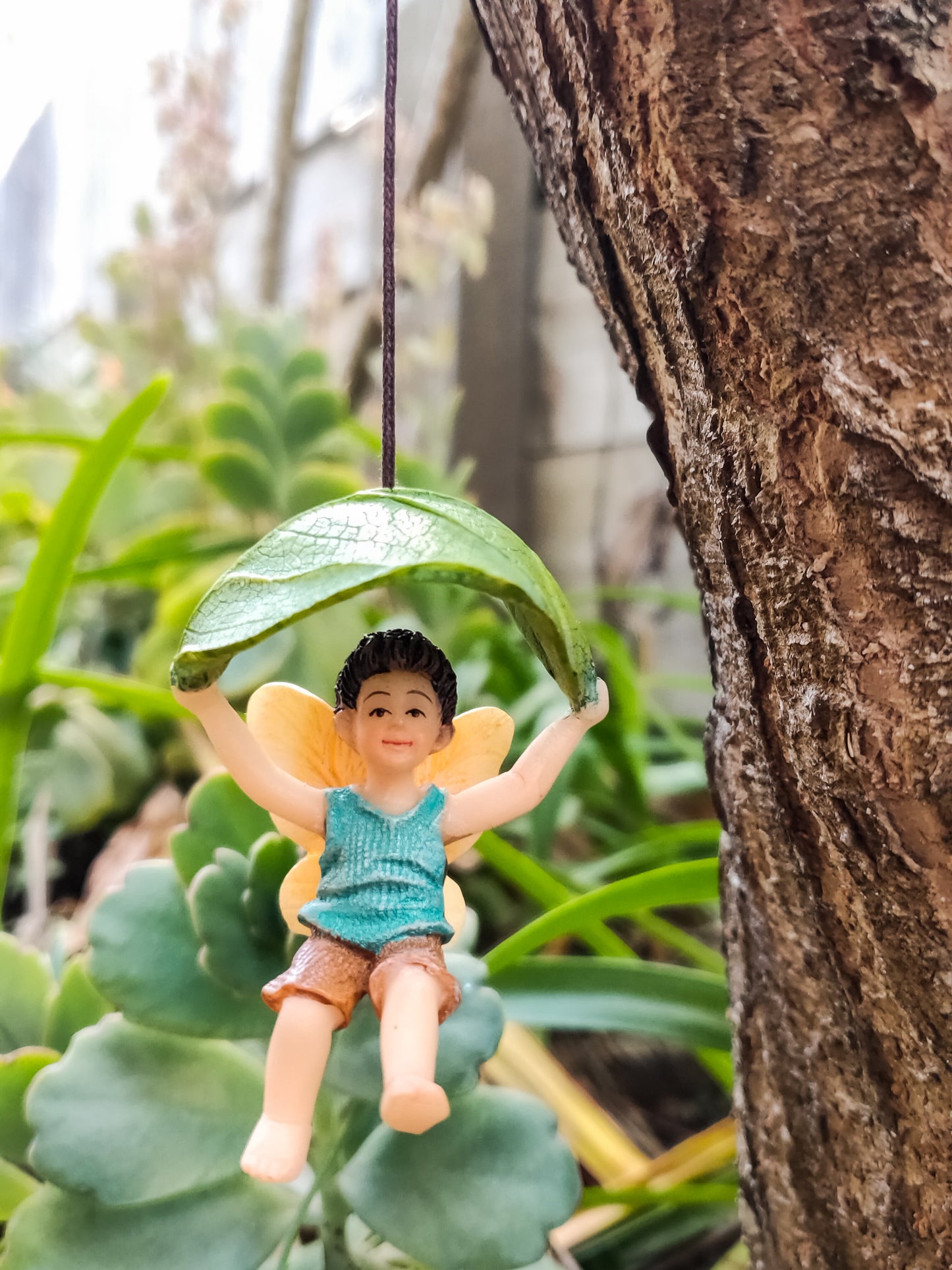Leaf Parachute Boy Fairy