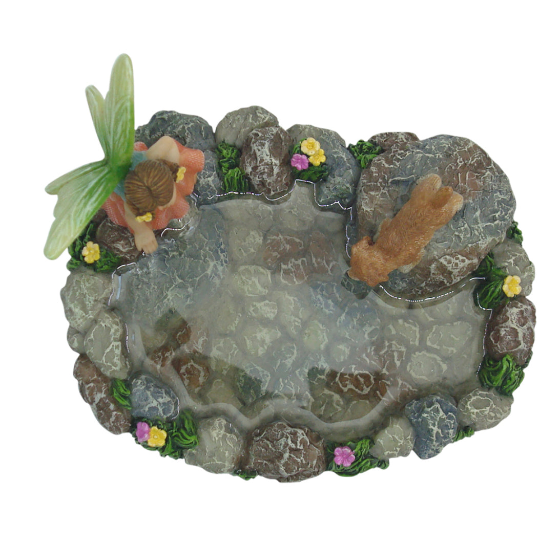 Water Pond with Puppy and Movable Fairy Mia