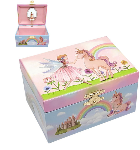 Musical Jewellery Box - Fairy & Unicorn