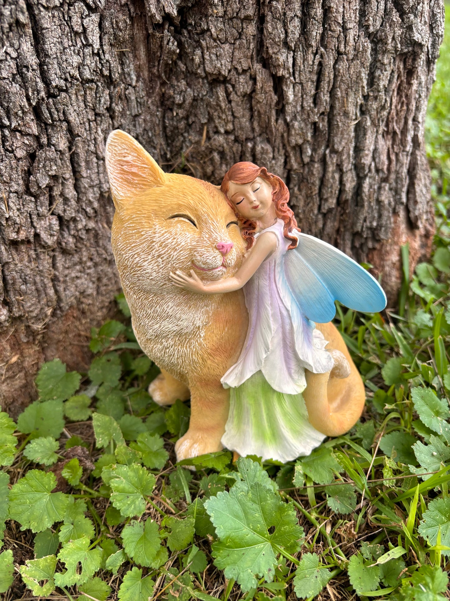 Nature Loving Fairy with Cat
