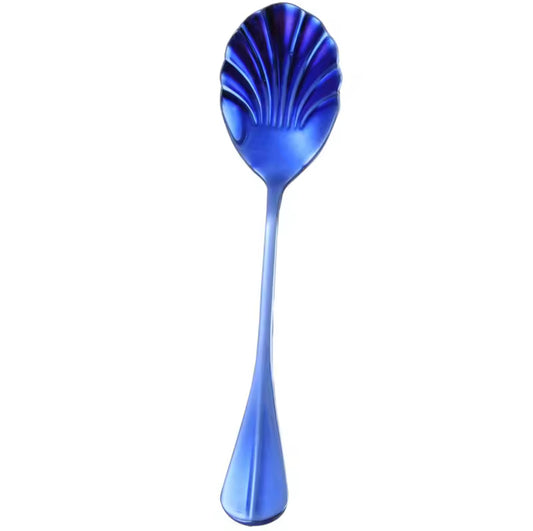 Mermaid Shell Spoon (Blue)