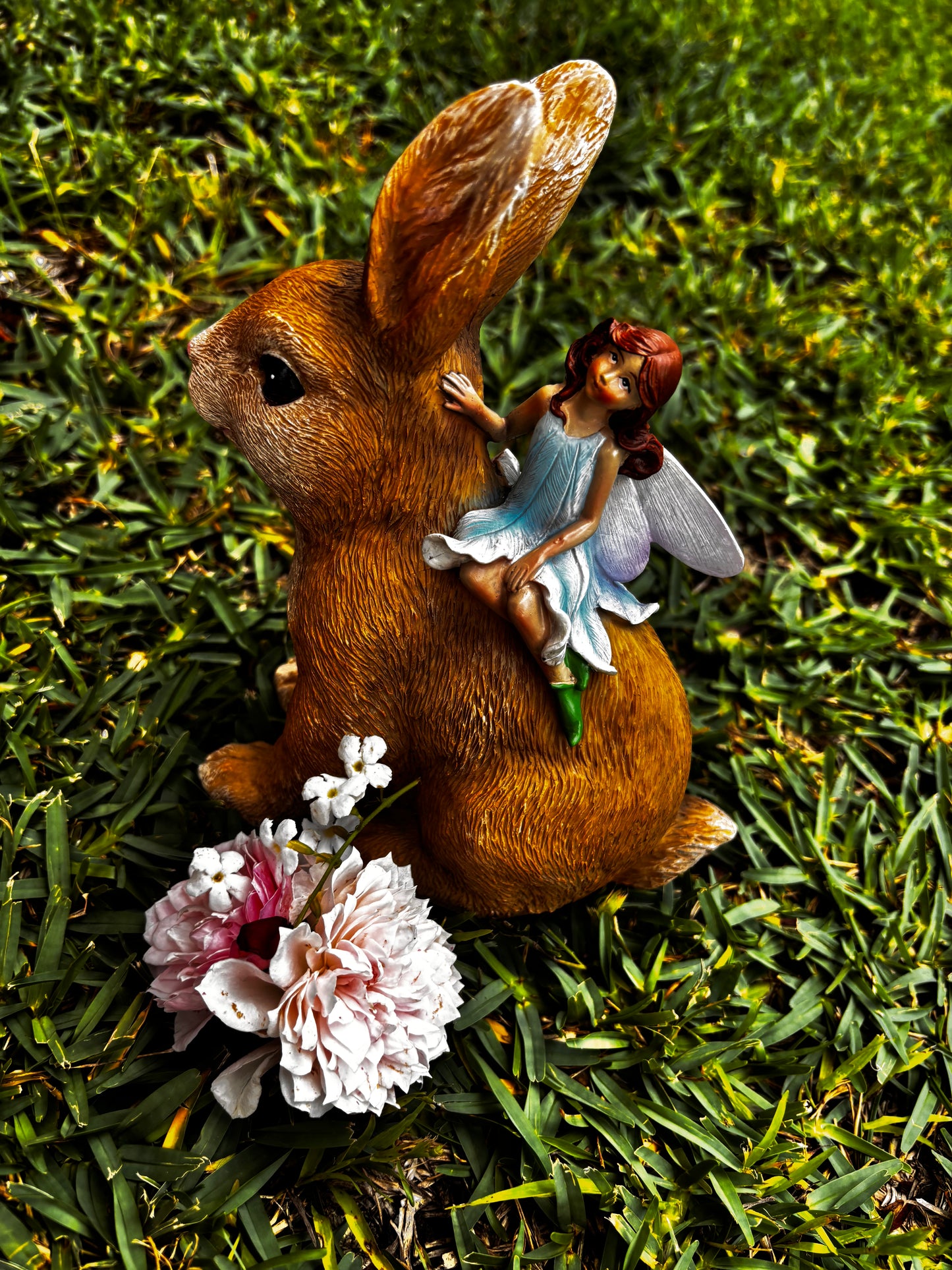 Nature Loving Fairy with Rabbit
