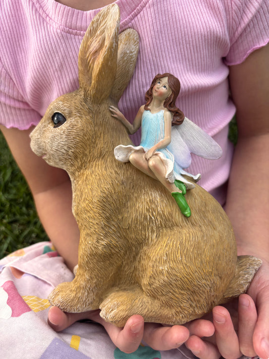 Nature Loving Fairy with Rabbit