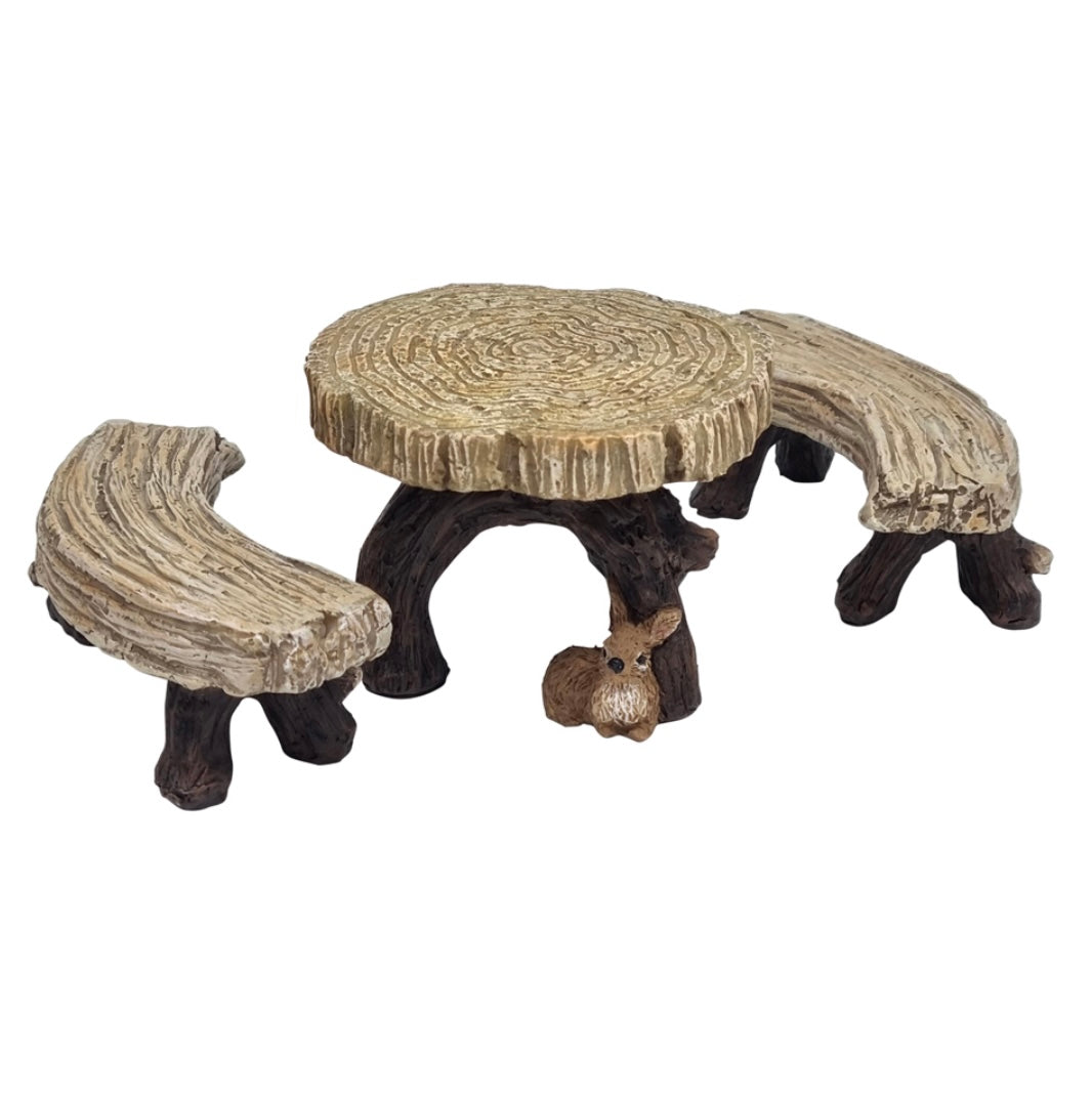 Round Log Furniture Set