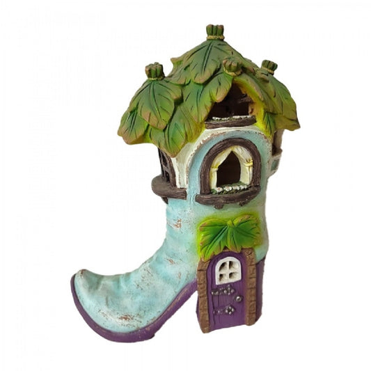 Boot Fairy House (Solar LED)