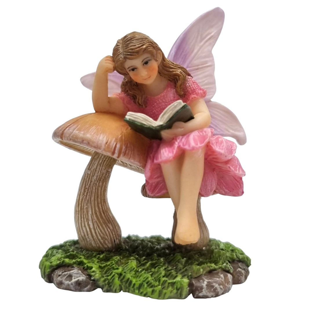 Storytime Fairy Sitting on a Mushroom