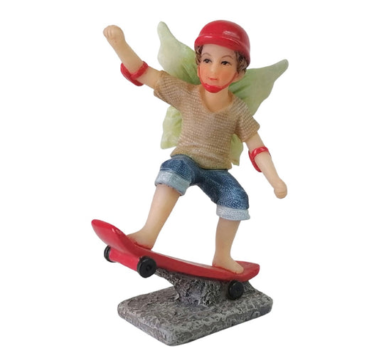 Fairy Noah Riding a Skateboard