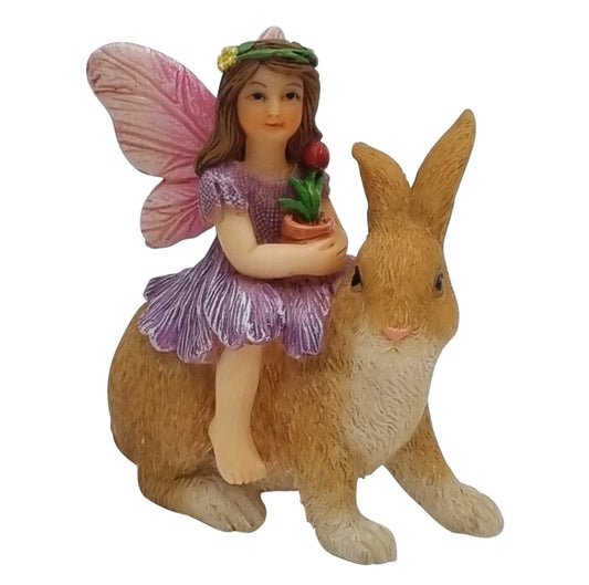 Fairy Evie Riding a Rabbit