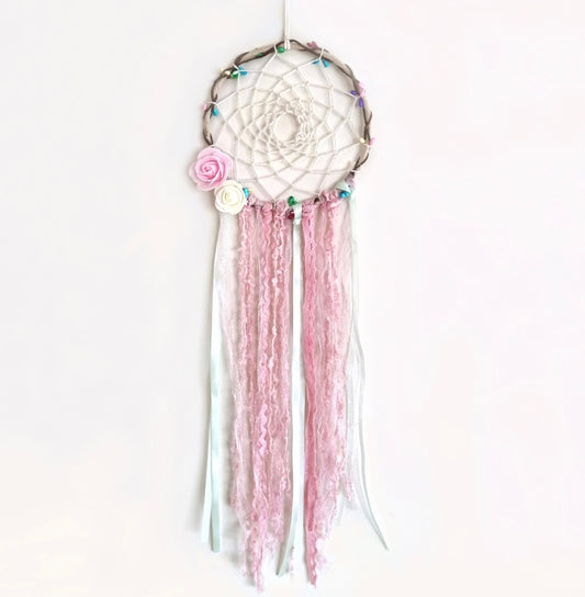 Flowers & Lace Dream Catcher