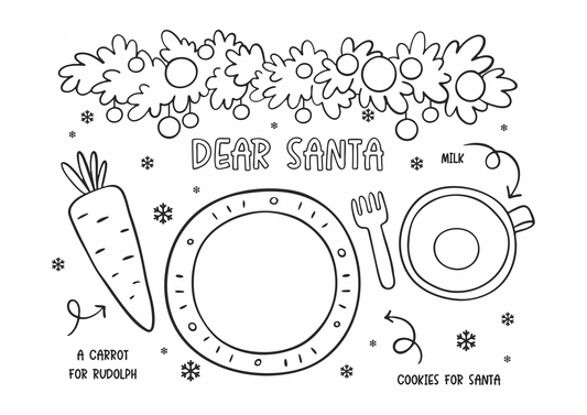 Santa’s Christmas Eve Placemat