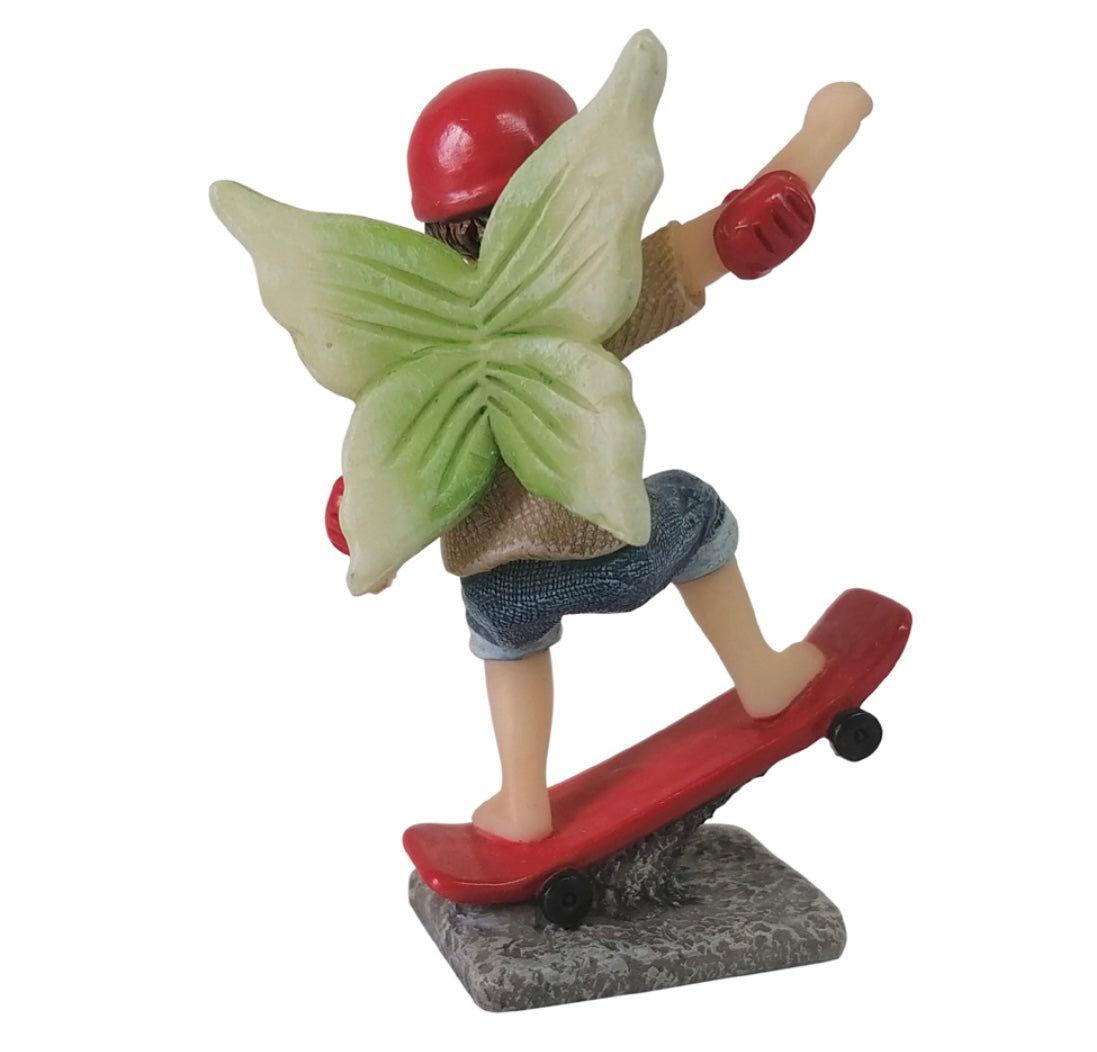 Fairy Noah Riding a Skateboard