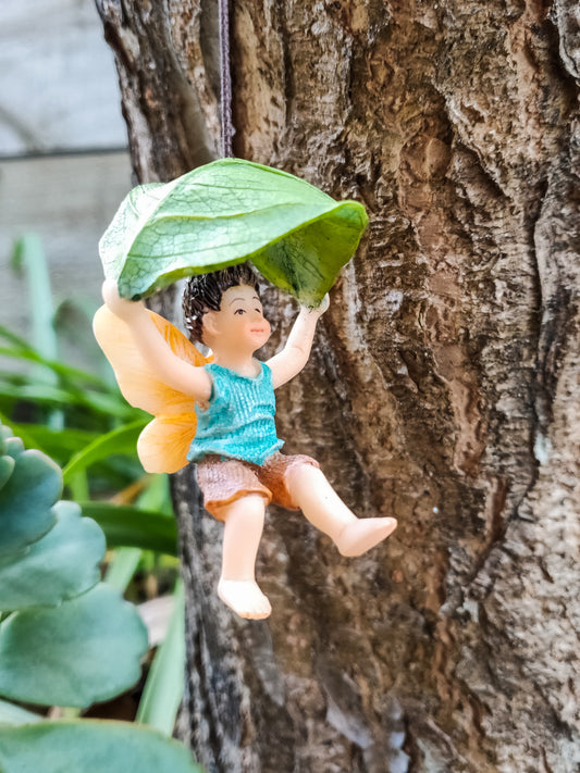 Leaf Parachute Boy Fairy